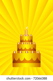 Gold cake