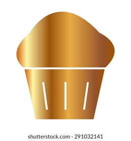 Gold cakes icons vector illustration