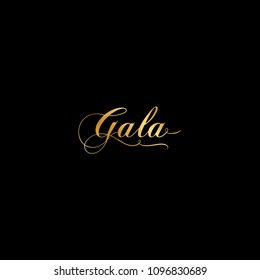 Gold, Calligraphic Word: Gala