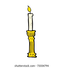 caricatura sobre candelabros de oro