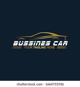 gold car logo design vector