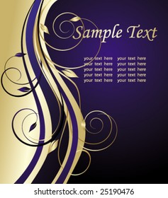 gold card for text