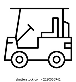 Gold Cart icon vector image. Can also be used for web apps, mobile apps and print media.