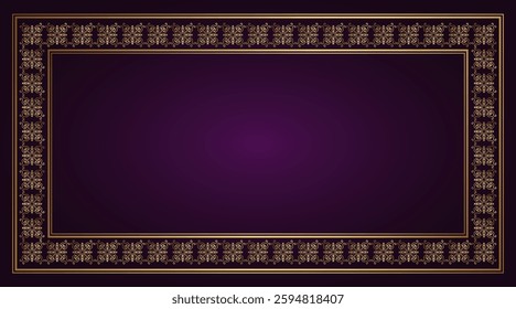 gold carved ornament frame, beautiful decoration design