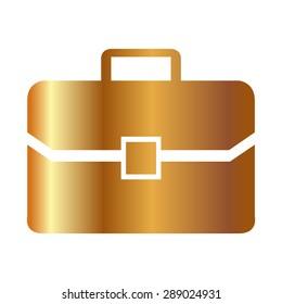 Gold Case. Vector icon isolated 