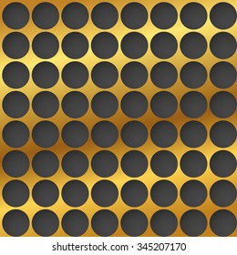 Gold cell metal background.