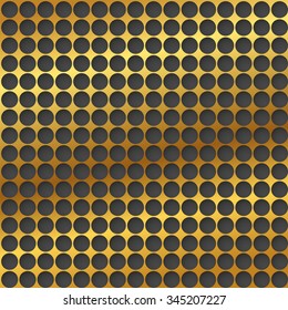 Gold cell metal background.