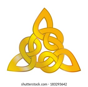  gold Celtic knot ornament