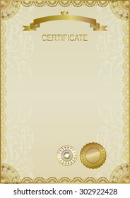 Gold certificate.