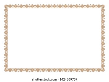 Gold Certificate Appreciation Border Ready Add Stock Vector (Royalty ...