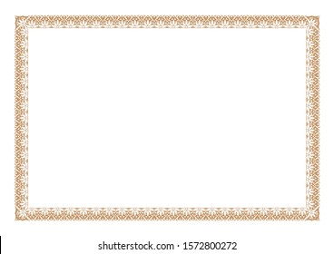 Gold Certificate of Appreciation Border Ready add Text