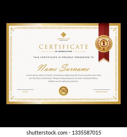 Gold Certificate Design
