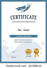  gold Certificate template .Vector illustration 