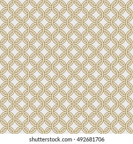 Gold chain armor seamless pattern vector illustration