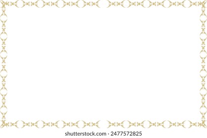 
gold chain decoration frame background material