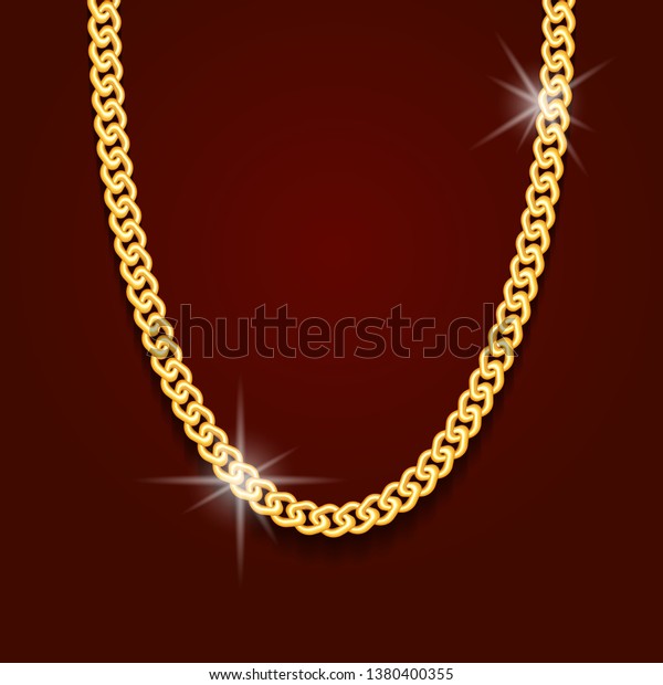 gold chain in the form of obesity or a bracelet\
with glitter and shadow