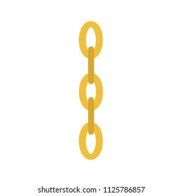 Gold Chain Icon Illustration Chain Links Stock Vector (Royalty Free ...