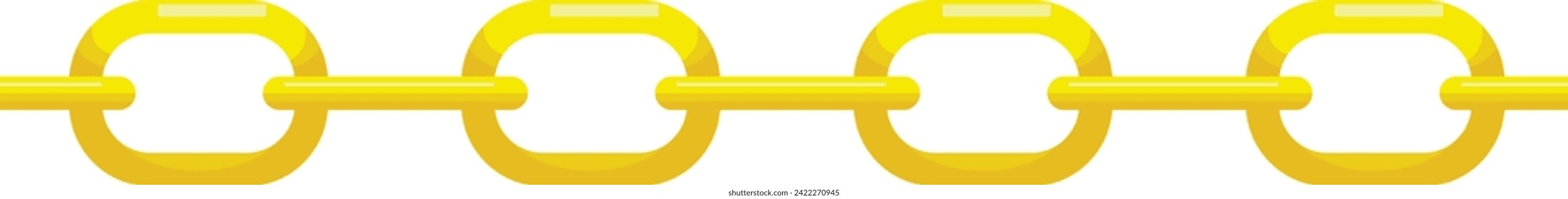 Gold chain seamless brush vector