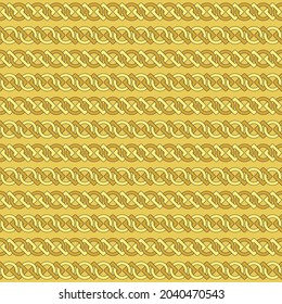 gold chains. circles and squares. vector seamless pattern. geometric repetitive background. fabric swatch. wrapping paper. continuous print. geometric shapes. design element for home decor, apparel