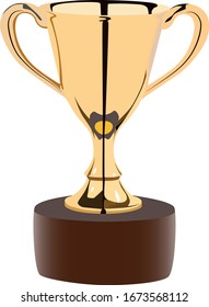 ilustración vectorial realista de oro chalice