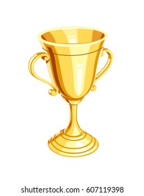 Gold champion cup. 