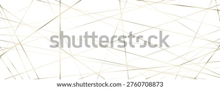 Gold chaos seamless geometric pattern with chaotic line art and a messy random texture, for an irregular abstract background of straight lines and bold stripes. Contemporary luxury interior.