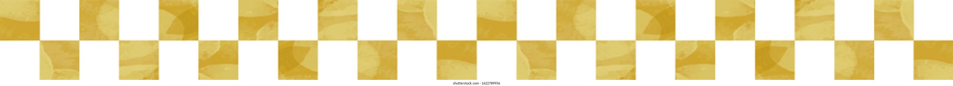 gold checkered pattern called Ichimatsu,Japanese traditional design pattern