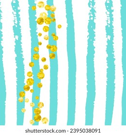 Gold Chic Backdrop. Golden Romantic Flyer. Stylish Painting. New Year Paint. Mint Branding Stardust. Stripe Trendy Effect. Metallic Particle. Turquoise Gold Chic Backdrop