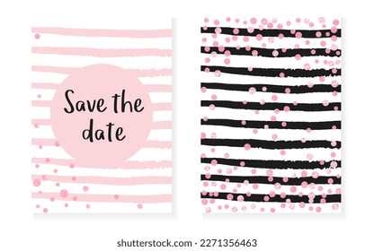 Gold Chic Backdrop. Mothers Stardust. White Glittery Particle. Rose Grunge Art. Hand Drawn Illustration Set. Pink Premium Paint. Stripe Vintage Print. Stripe Gold Chic Backdrop