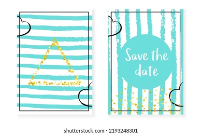 Gold Chic Shimmer. Turquoise Party Invite. Mint Glittery Brochure. White Effect. December Particles Set. Golden Premium Concept. Festive Magazine. Stripe Gold Chic Shimmer