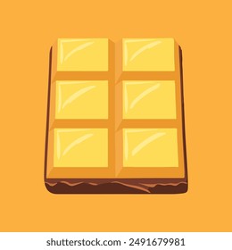 Gold Chocolate Bar Hand Drawn Collection: Isolated Hand Drawn Pieces of Chocolate Bar Illustration for Confectionery Art and Design