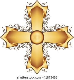 Gold Christian Cross