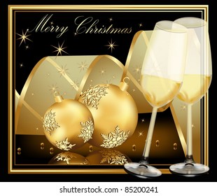 Gold Christmas background