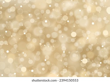 Gold Christmas Background Light Sparks Bokeh Blur
