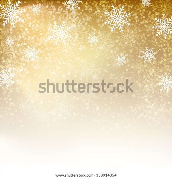 Sfondi Natalizi Dorati.Immagine Vettoriale Stock 333914354 A Tema Sfondo Di Natale Dorato Con Fiocchi Royalty Free