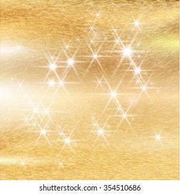 Gold Christmas Background Texture .  Shiny Wallpaper . Vector .