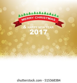 Gold christmas background vector illustration