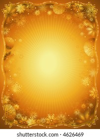 gold christmas background,vector illustration