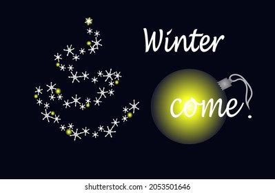 gold christmas ball winter template