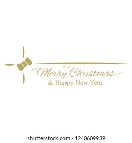  Gold Christmas gift, season's Greetings