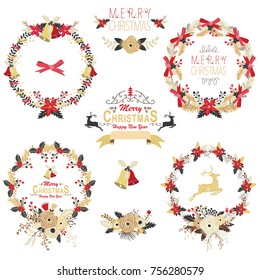 Gold Christmas Wreath Collections
