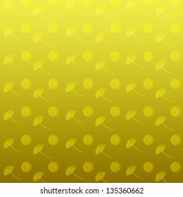 Gold chrysanthemum background sum pattern