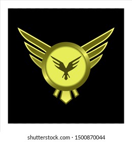 gold circle badge for gui.