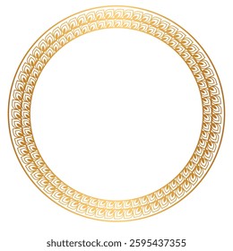 Gold Circle Frame Border Design