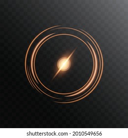 gold circle frame vector eps 10