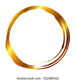 Gold Circle Japanese paper icon