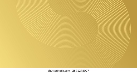 Gold circle lines texture background with glass effect for print artwork in cmyk color mode design simple