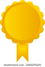 O ouro círculo logotipo boa escolha recompensa