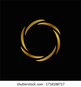 Luxus-Vektorsymbol im Goldkreis