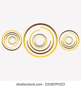 gold circle ornament design element